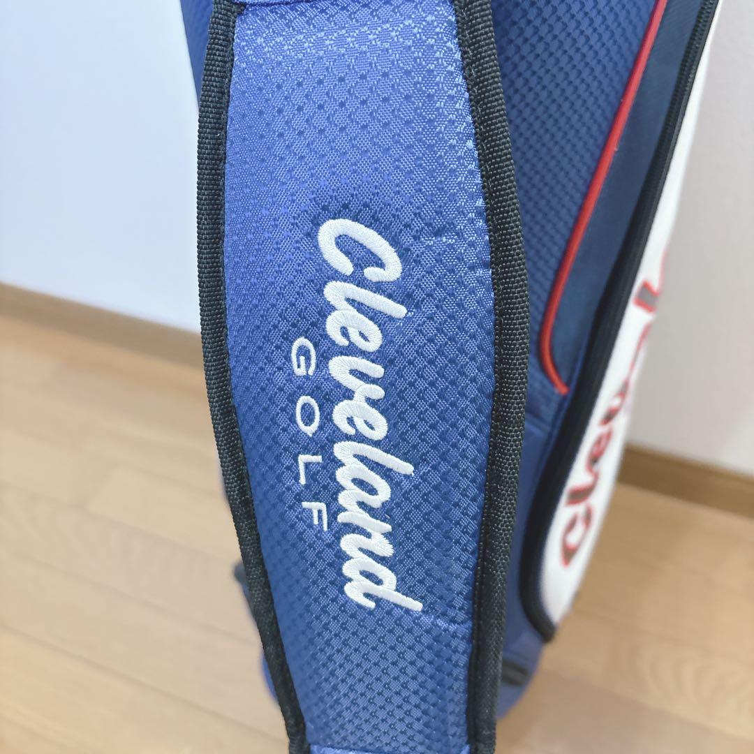 K448 Cleveland 軽量 キャディバッグ ネイビー ホワイト