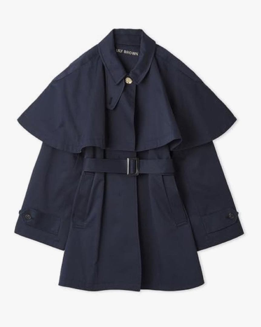美品　25SS LILY BROWN リリーブラウン 3wayケープコート