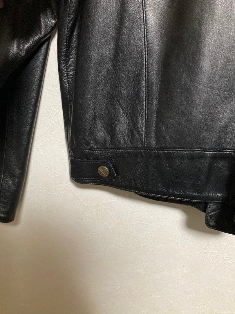 ブラックレザージャケット　48