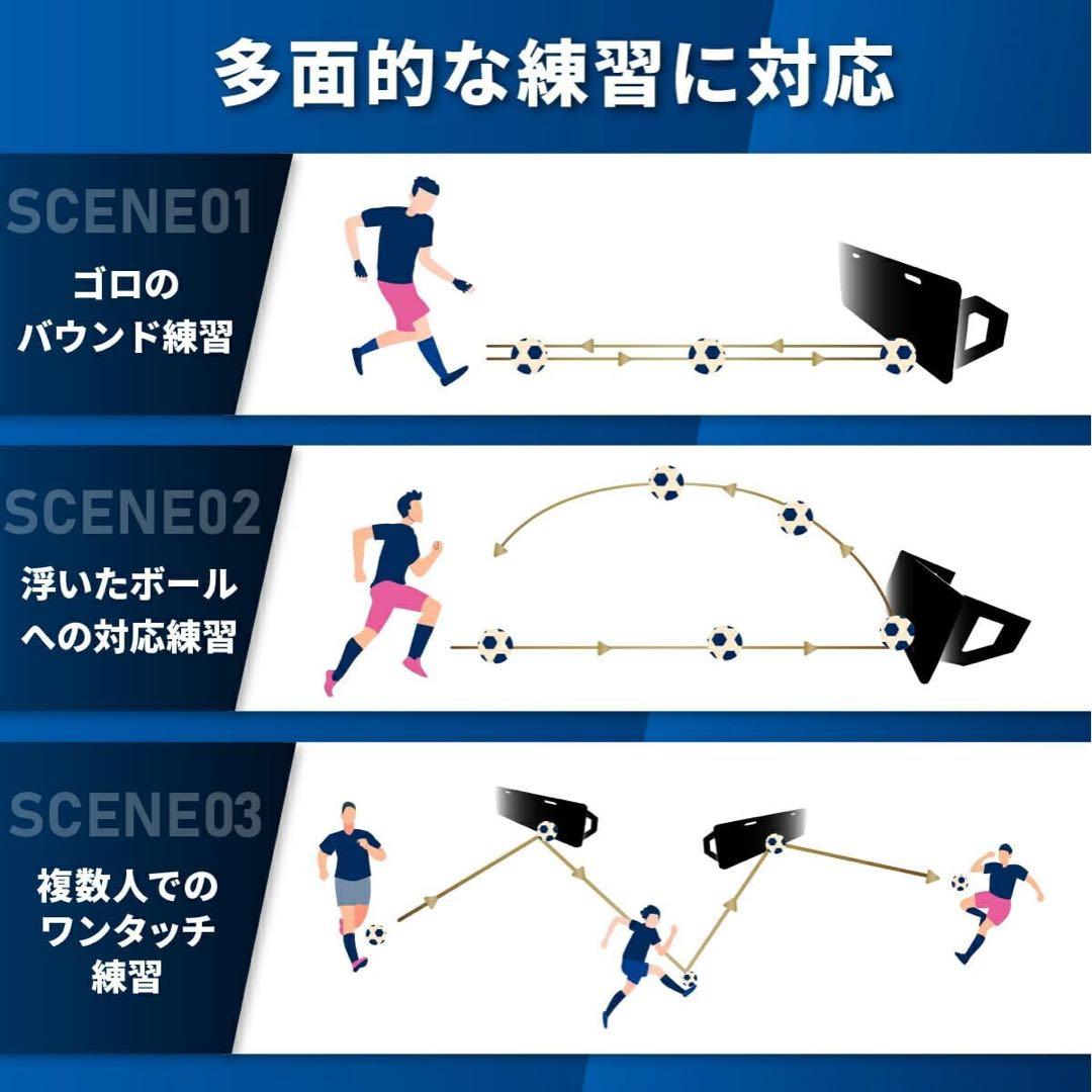 リバウンドボード サッカー壁打ち リバウンダー 角度調整反復コントロール基礎練