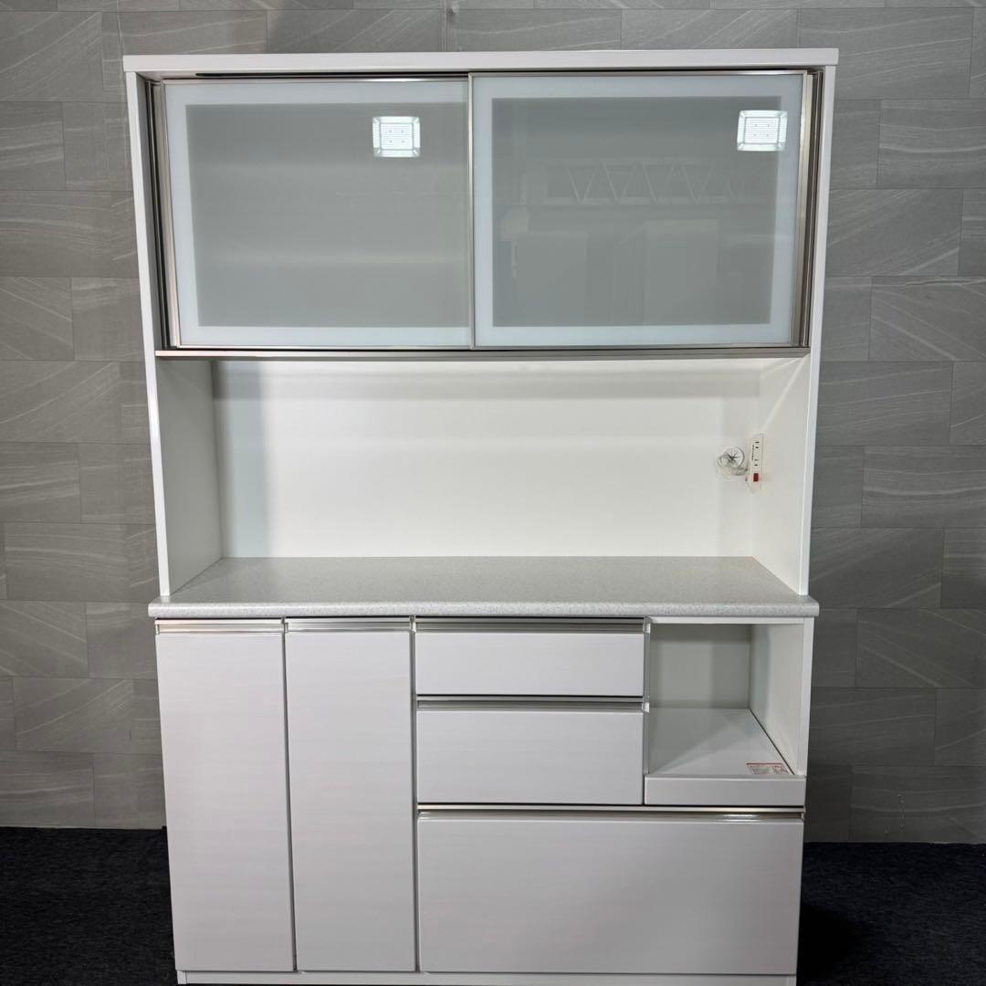 nitori キッチンボード 140cm シンプル ホワイト 食器棚 d3902