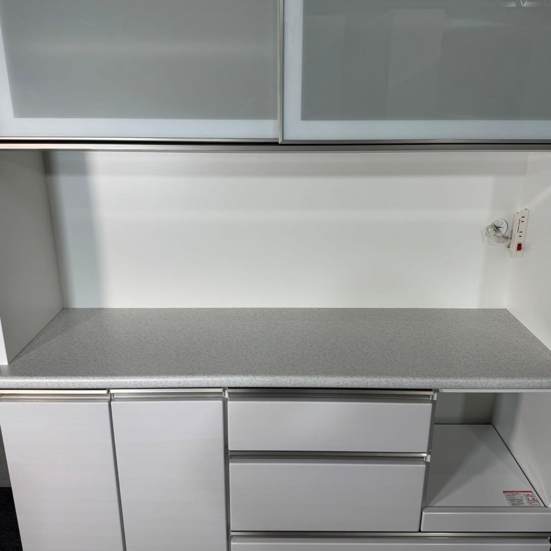 nitori キッチンボード 140cm シンプル ホワイト 食器棚 d3902
