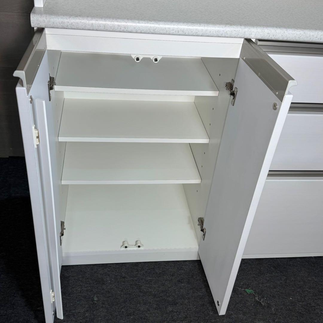 nitori キッチンボード 140cm シンプル ホワイト 食器棚 d3902