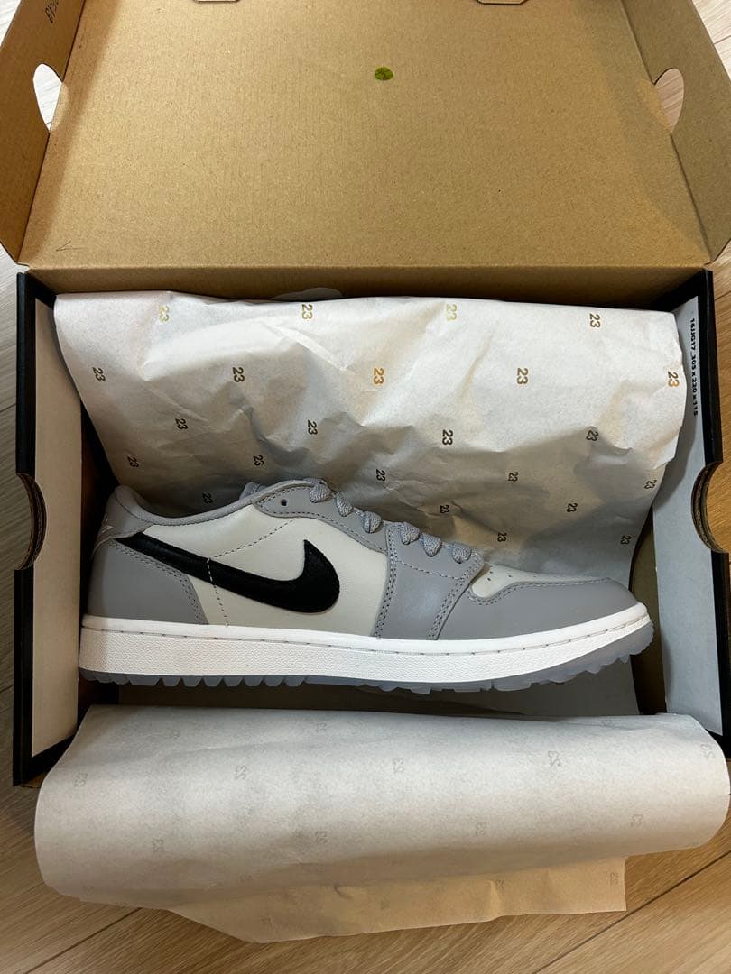 シューズ(男性用) AIR JORDAN 1 LOW GOLF WOLF GREY 26.5cm