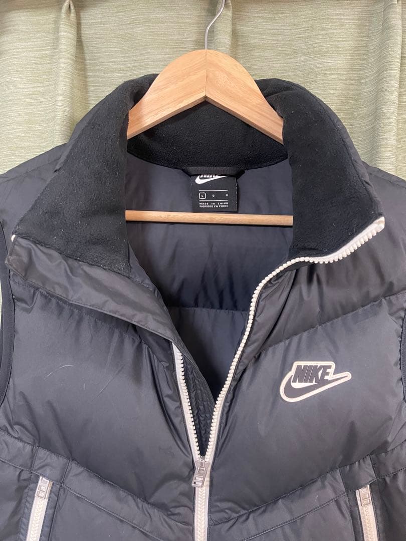 Nike ブラック ダウンベスト Lサイズ ナイキ NIKE ダウンベスト