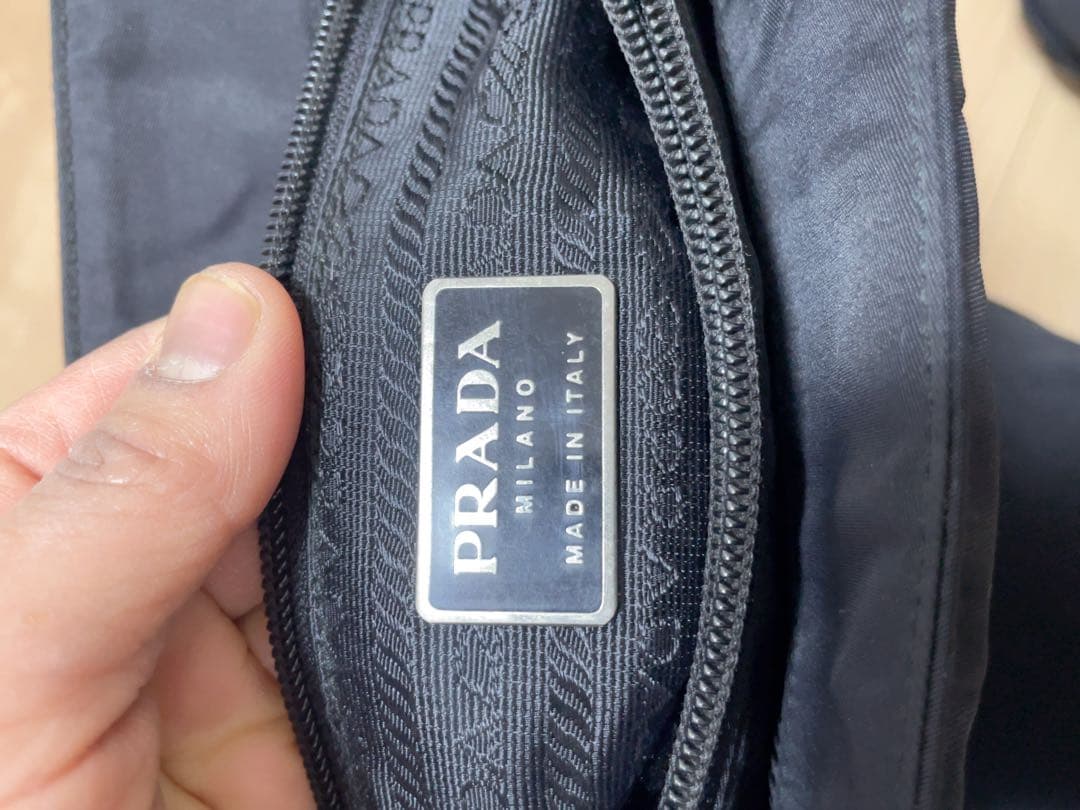 PRADA 美品黒 ナイロン トートバッグ