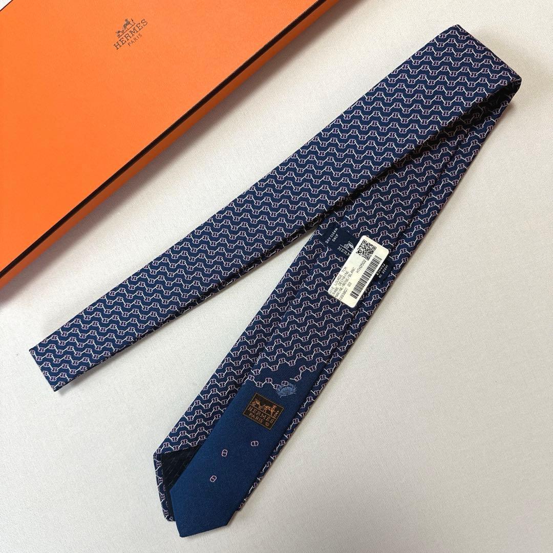 エルメス ネクタイ 《クラブ・デシェネ》新品 未使用