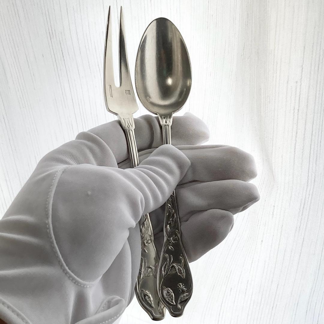 【Boulenger/カカオ】フランスアンティーク＊フォーク 14.5cm　2本
