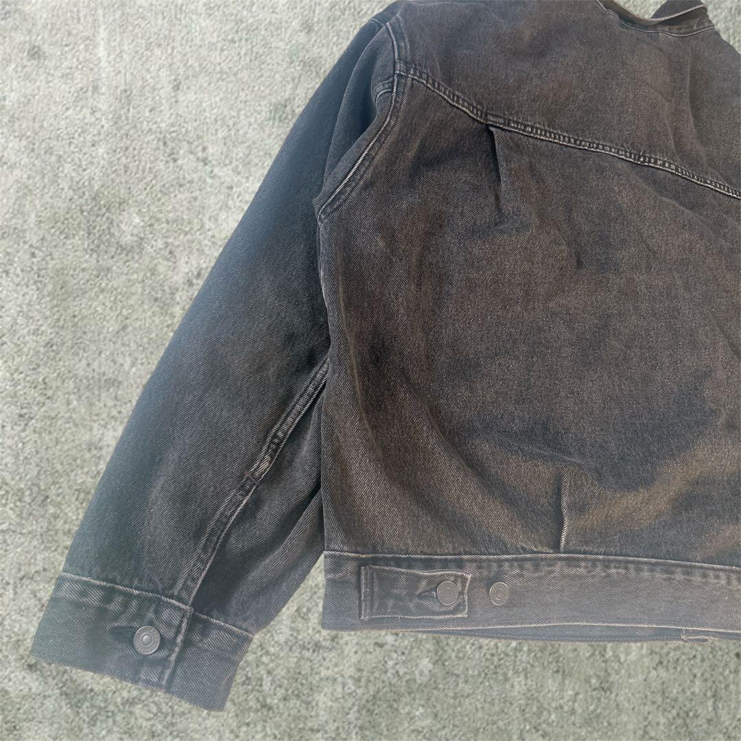 【人気】 LEVI'S PREMIUM ダークグレー トラッカージャケット L