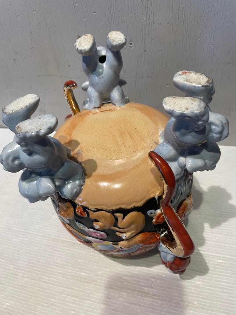 希少　美術陶陶磁器　三川内焼　唐子絵　壺　花瓶　花器　香炉　置物　インテリア