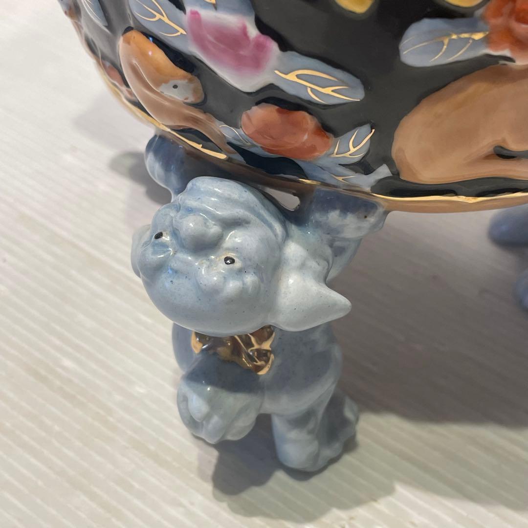 希少　美術陶陶磁器　三川内焼　唐子絵　壺　花瓶　花器　香炉　置物　インテリア