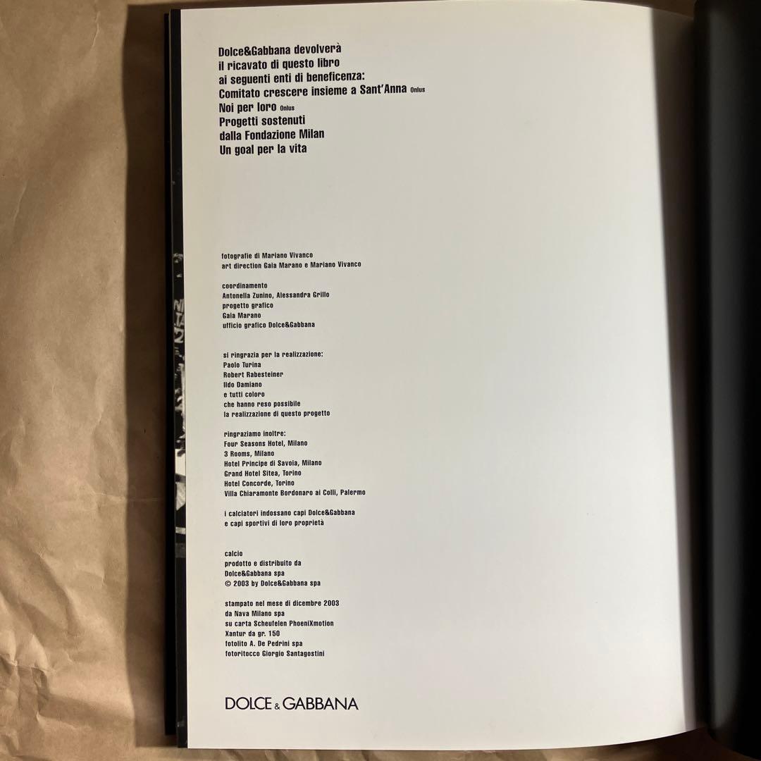 サッカー　セリエA　写真集　CALCIO　DOLCE&GABBANA　中田英寿