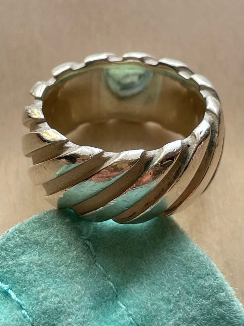 TIFFANY ツイスト リング スパイラル約10号 1995コレクション