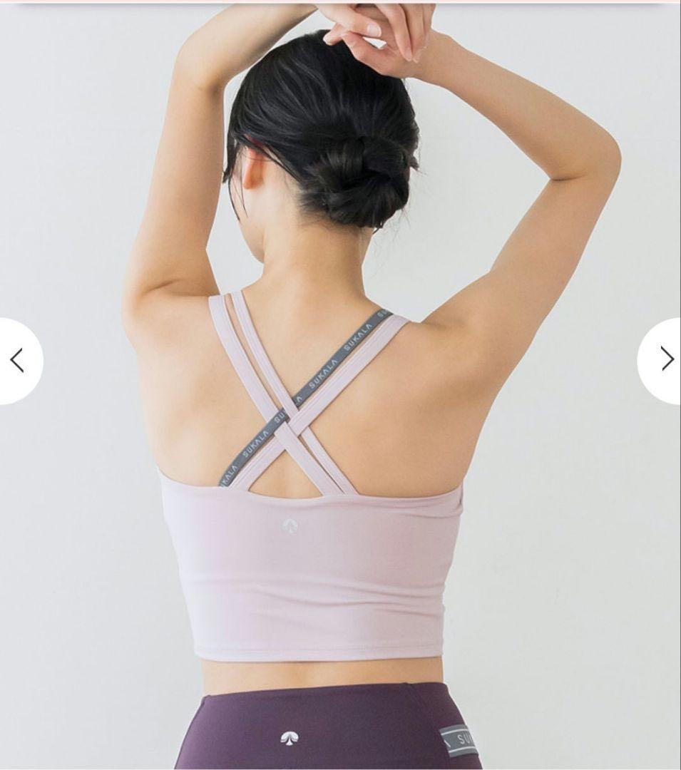 【SUKALA】ベーシッククロスロゴブラトップ　ホワイト　Lサイズ【完売品】