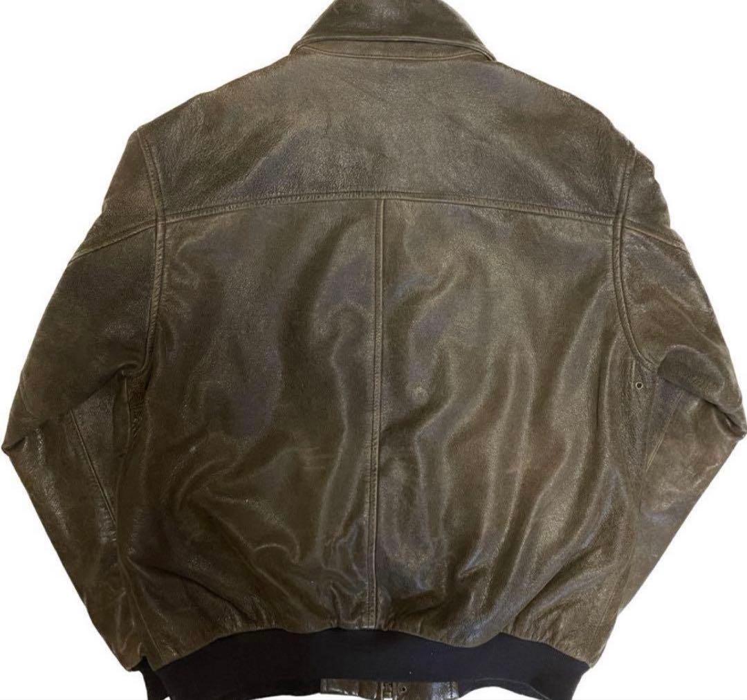 【超希少】90s 80s L.L.Bean A-2 レザージ ャケットL