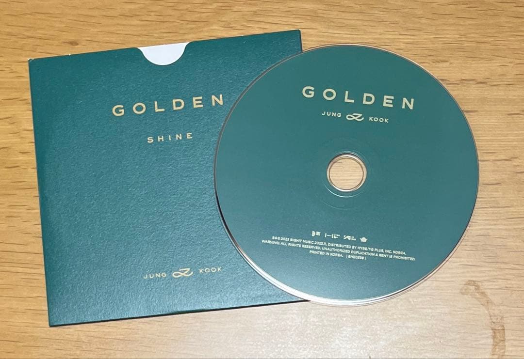 JUNGKOOK GOLDEN 3形態セット（青・白・緑）付属品完
