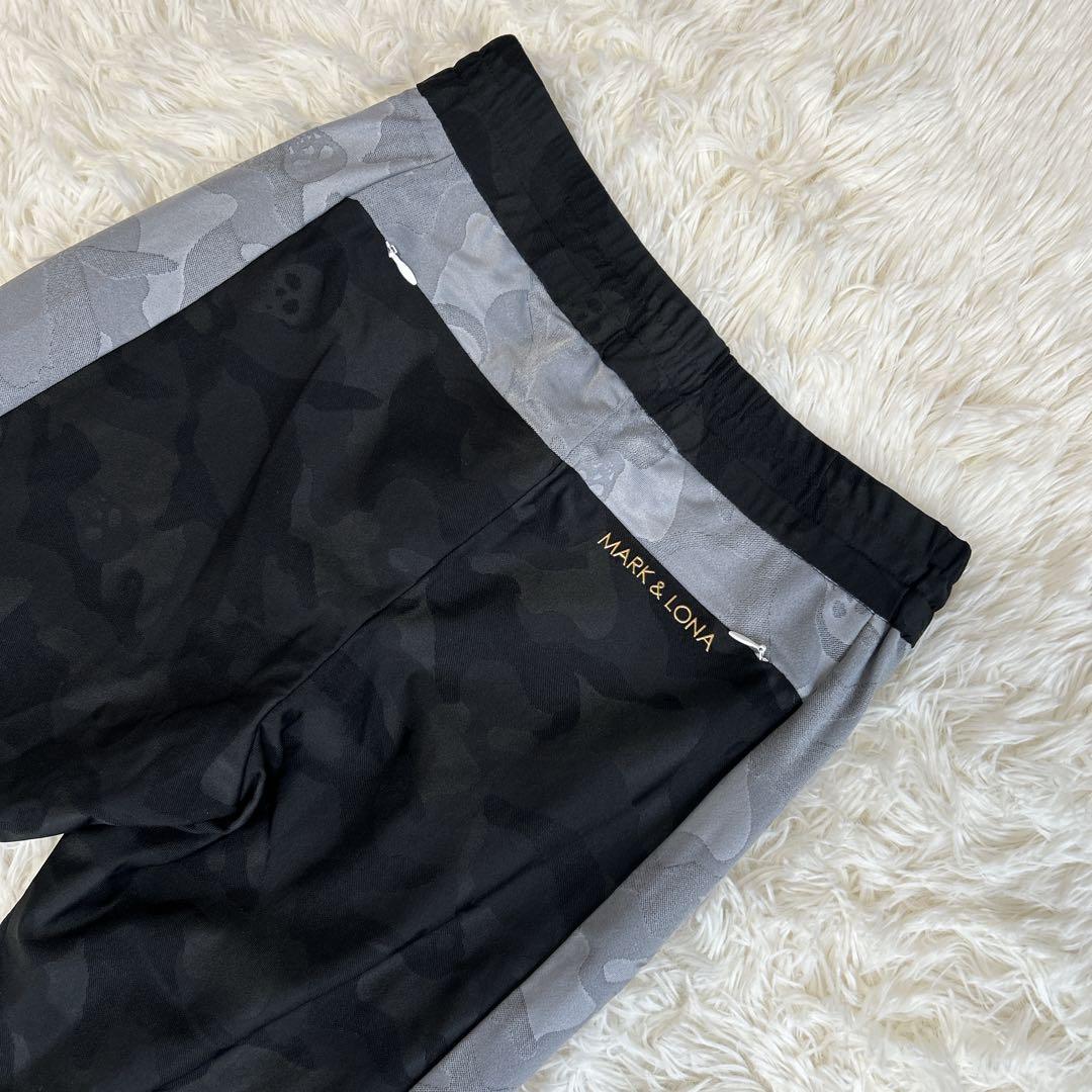 美品✨希少 マークアンドロナ カモフラ柄 スカル ゴルフパンツ M