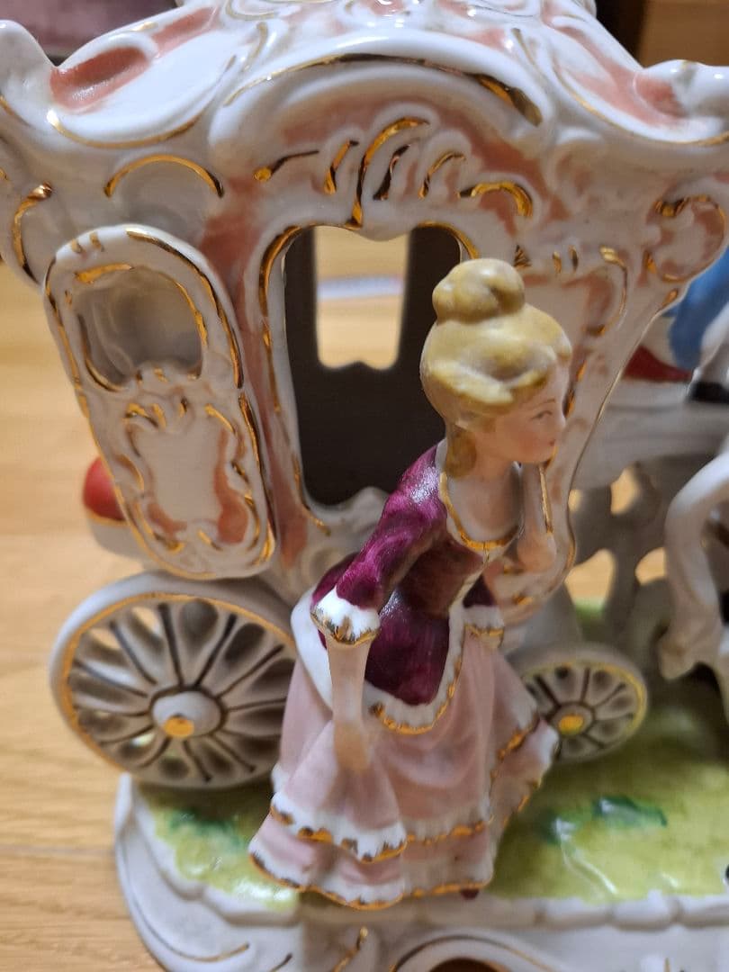 KATO KOGEI 馬車 陶器 置物 HandPainted(プレゼントあり)