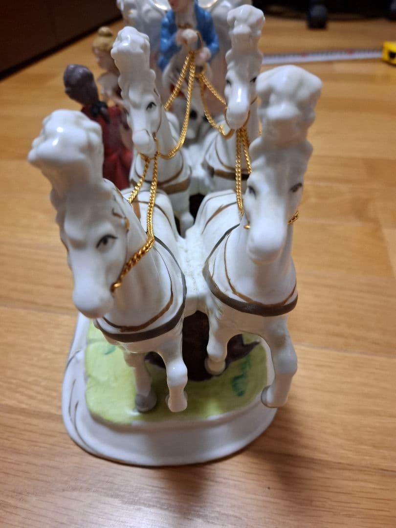 KATO KOGEI 馬車 陶器 置物 HandPainted(プレゼントあり)