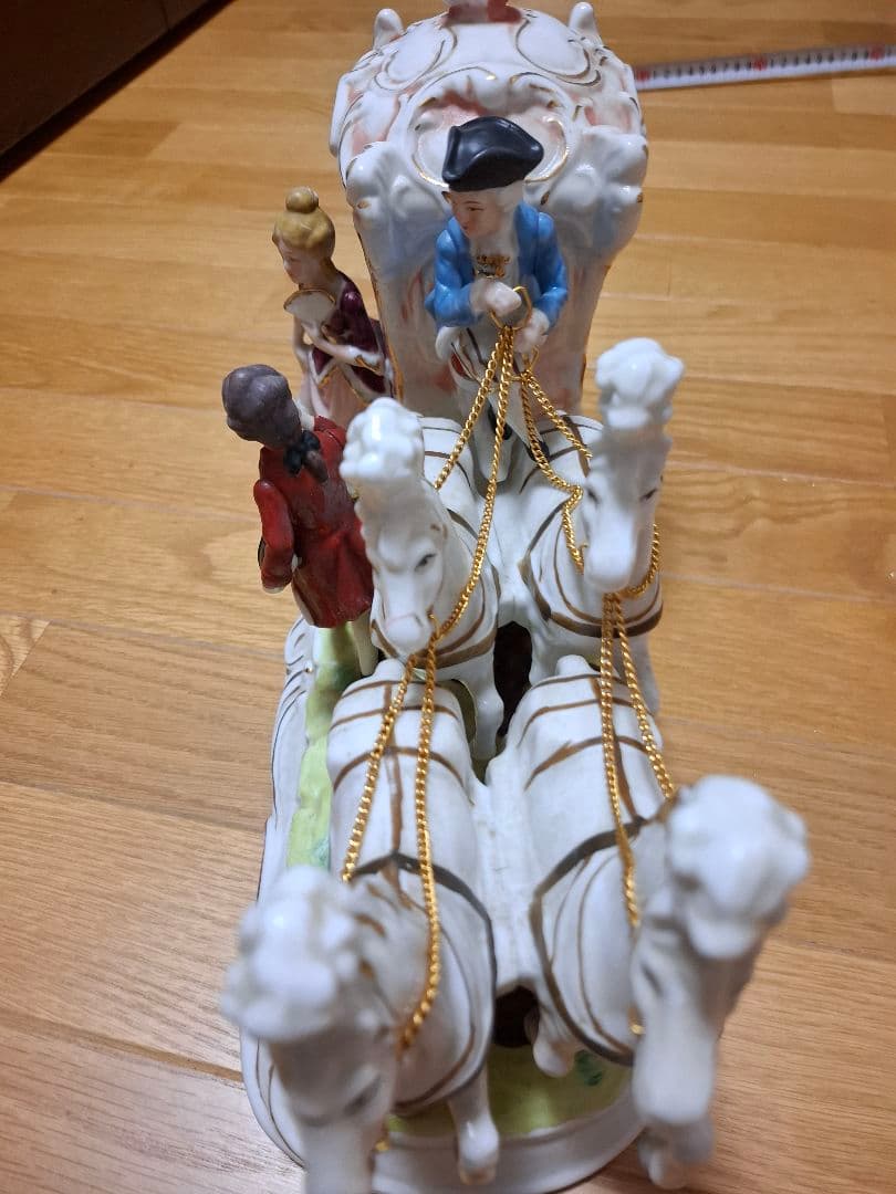 KATO KOGEI 馬車 陶器 置物 HandPainted(プレゼントあり)