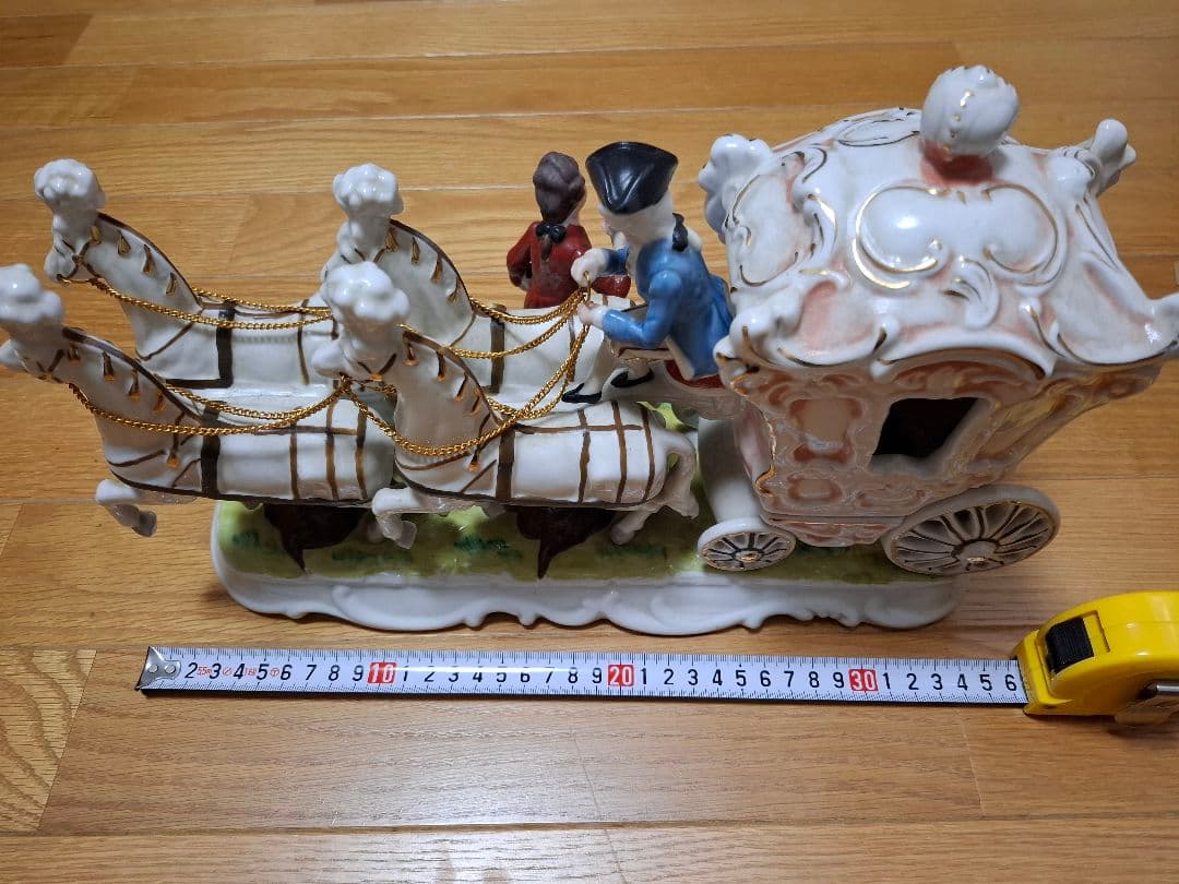 KATO KOGEI 馬車 陶器 置物 HandPainted(プレゼントあり)