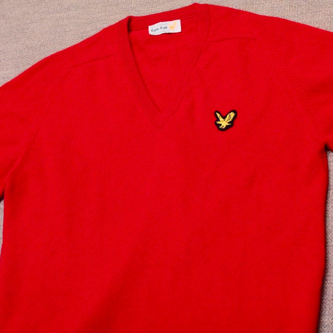 英国製 Lyle&Scott カシミヤ Vネック ニット セーター 42 L位