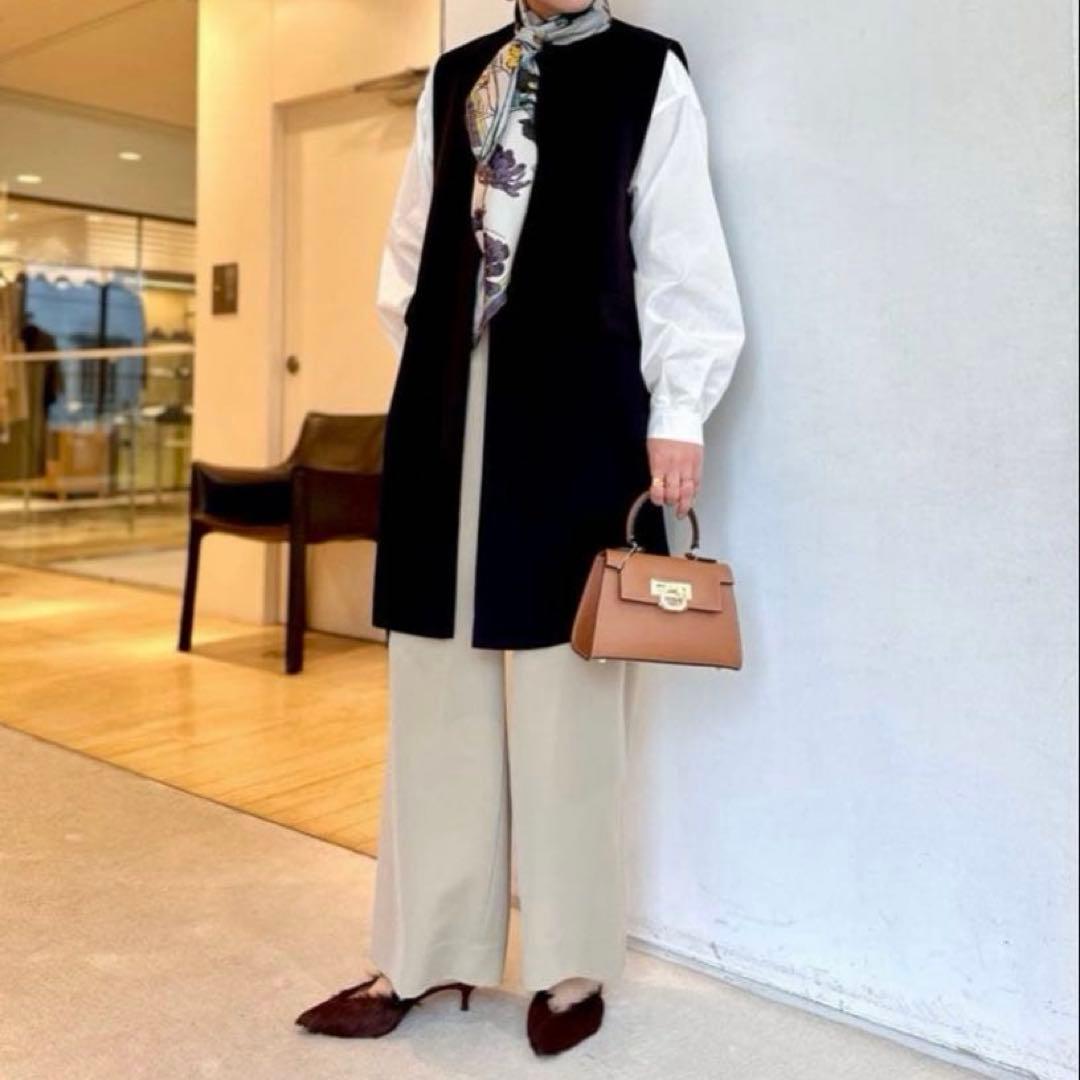 美品 Ballsey ドライアムンゼン クルーネックロングジレ トゥモローランド