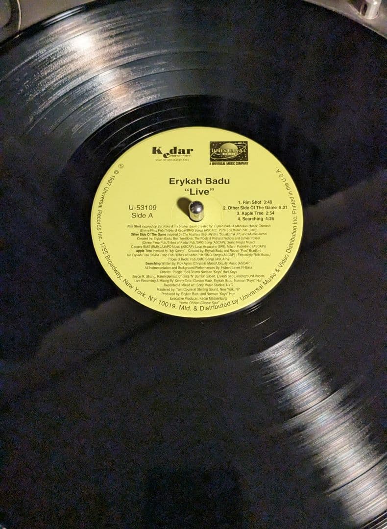 Erykah Badu Live レコード