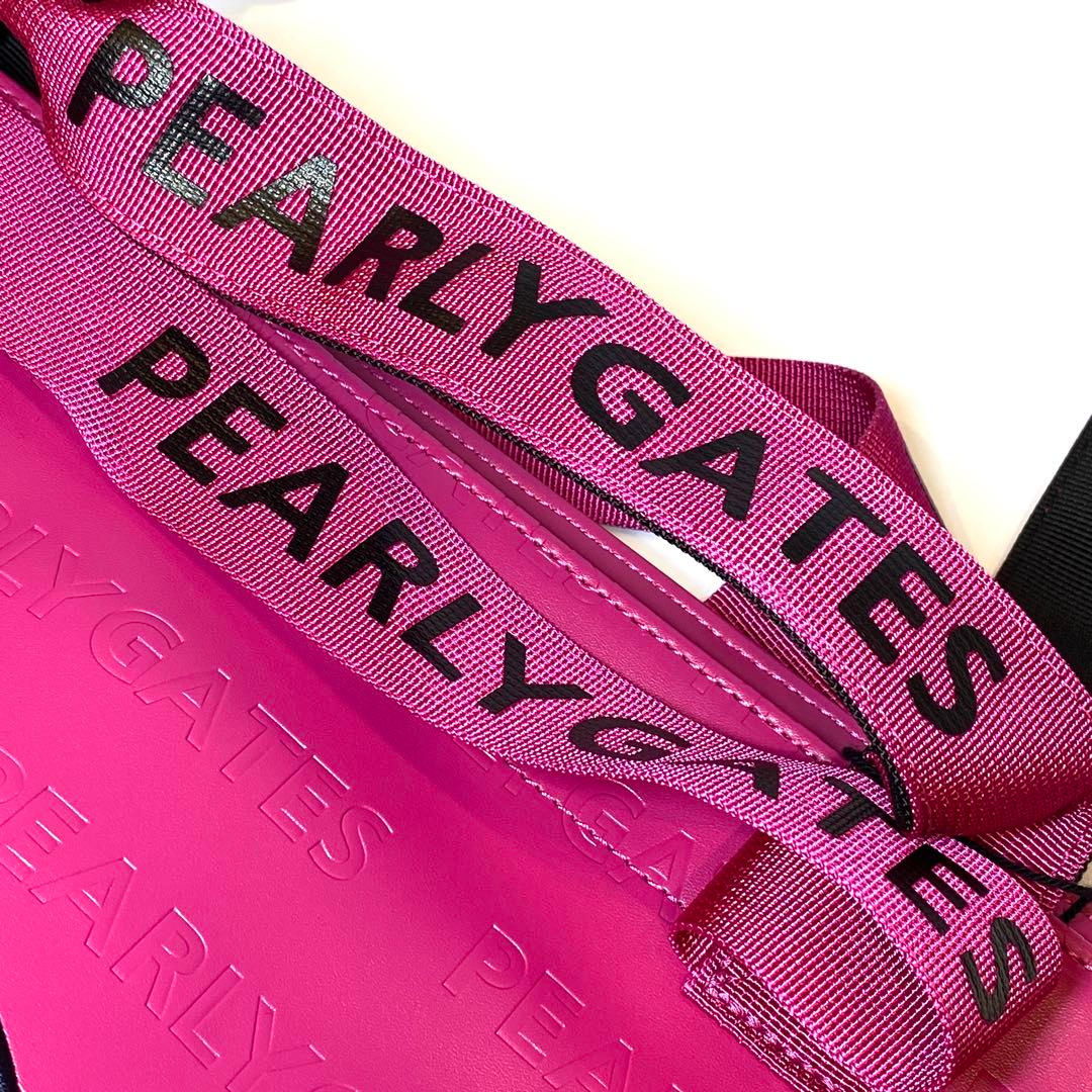 【未使用】PEARLY GATES サークルロゴロッカーバッグ ピンク