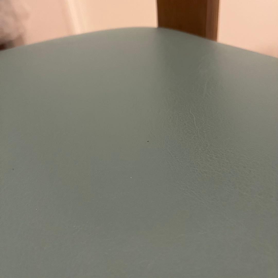 浜本工芸 ダイニングチェア 木製 椅子 ナラ材 北欧風 シンプル　緑　旧式