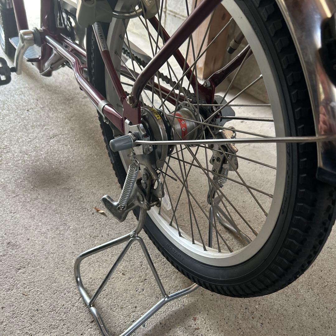 シニア向け自転車　こげーる　赤色 前面バスケット付き