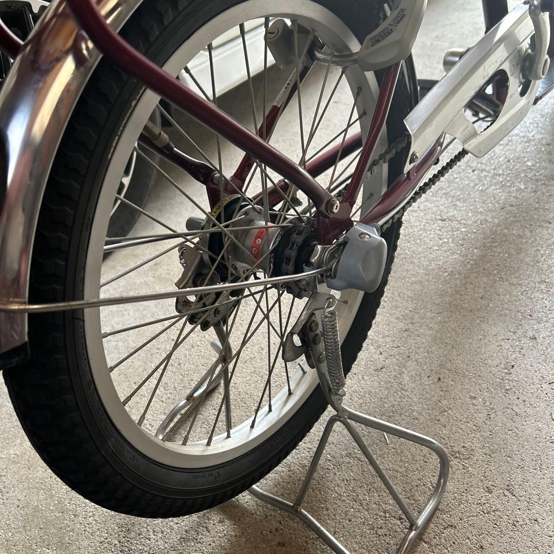 シニア向け自転車　こげーる　赤色 前面バスケット付き