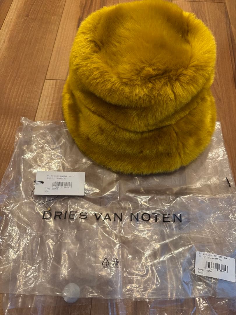 新品 ドリスヴァンノッテン ファーバケットハット dries van noten