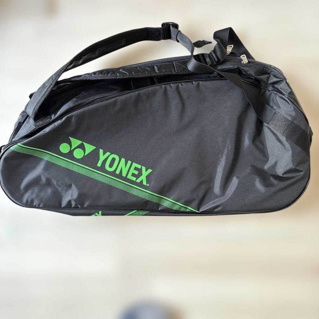 YONEX バドミントン バッグ 黒/緑