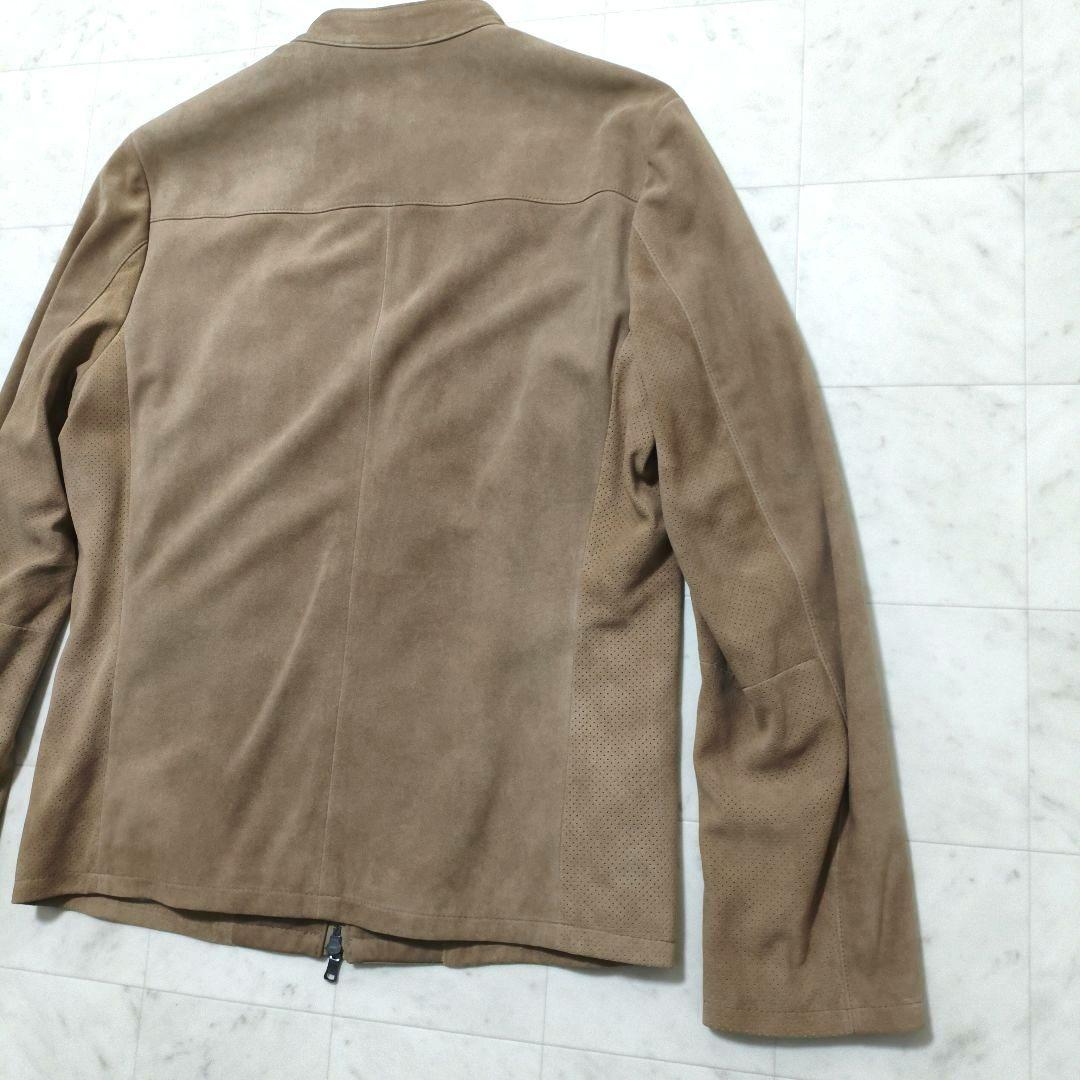 新品 2025SS JOSEPH ABBOUD ゴートスエードシングルライダース