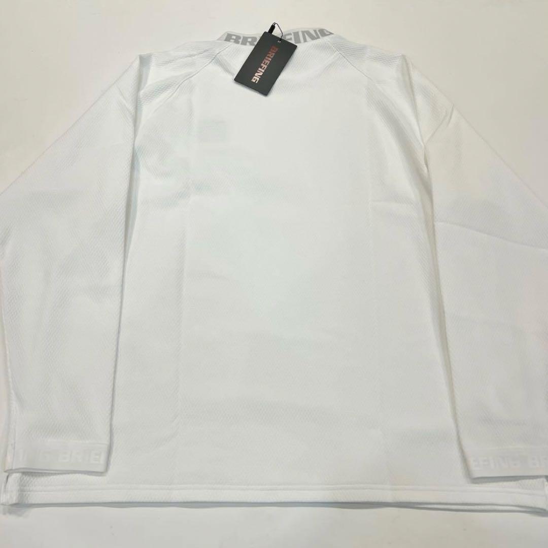新品　BRIEFING CE MS NECK LOGO LS HIGHCK RF