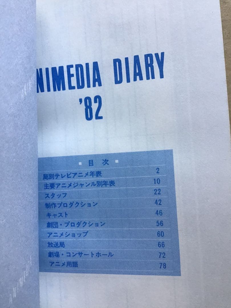 アニメディア　1982〜1984年　付録冊子・ポストカード等　計26+1点
