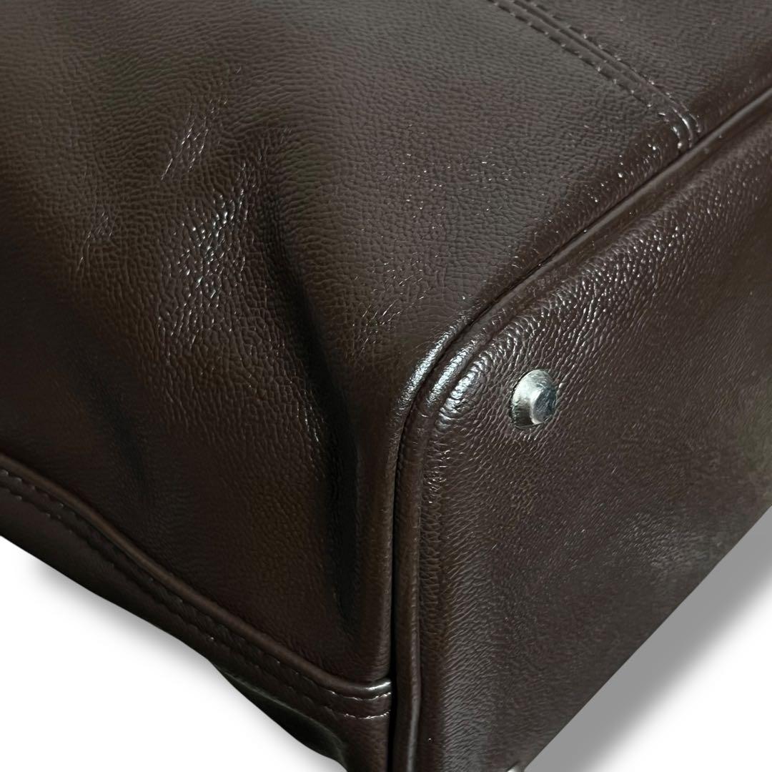 美品 ポーター リンク レザー トートバッグ S 同素材 ポーチ付き