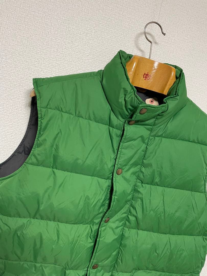 00s LANDS' END ランズエンド ダウン ベスト ジャケット グリーン