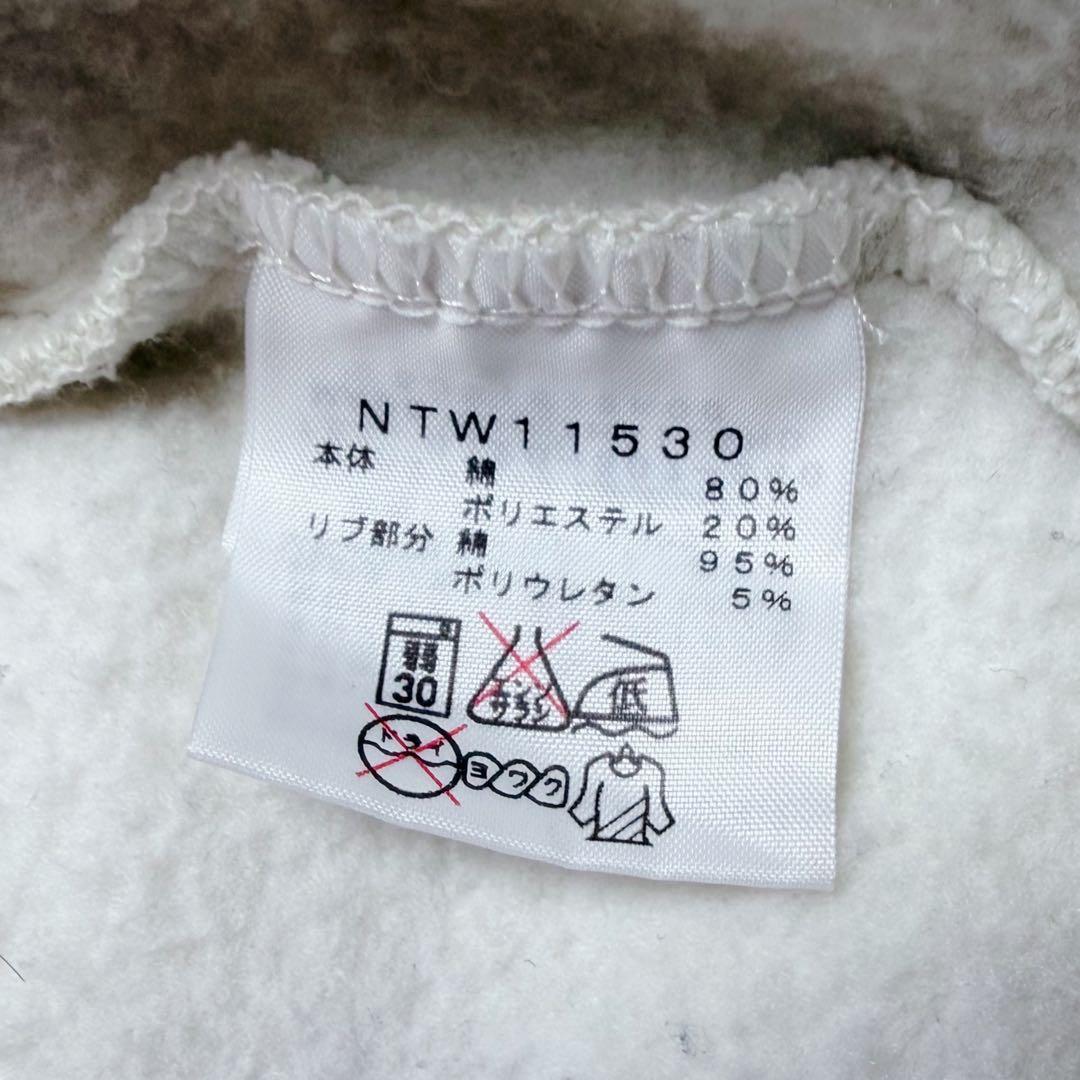 美品 ザノースフェイス リアビューフルジップフーディ　パーカー 刺繍ロゴ 裏起毛