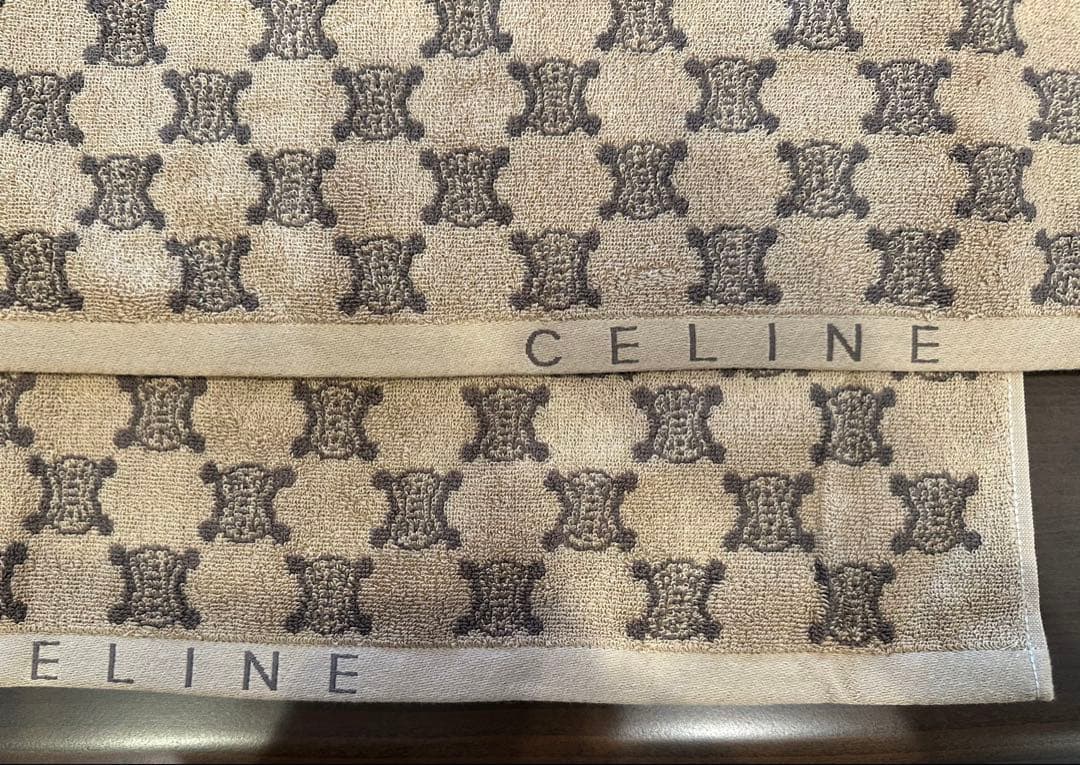 CELINE セリーヌ バスタオル マカダム柄 2枚セット