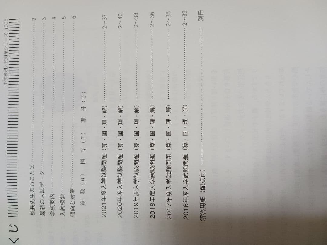 灘中 赤本 出品準備中