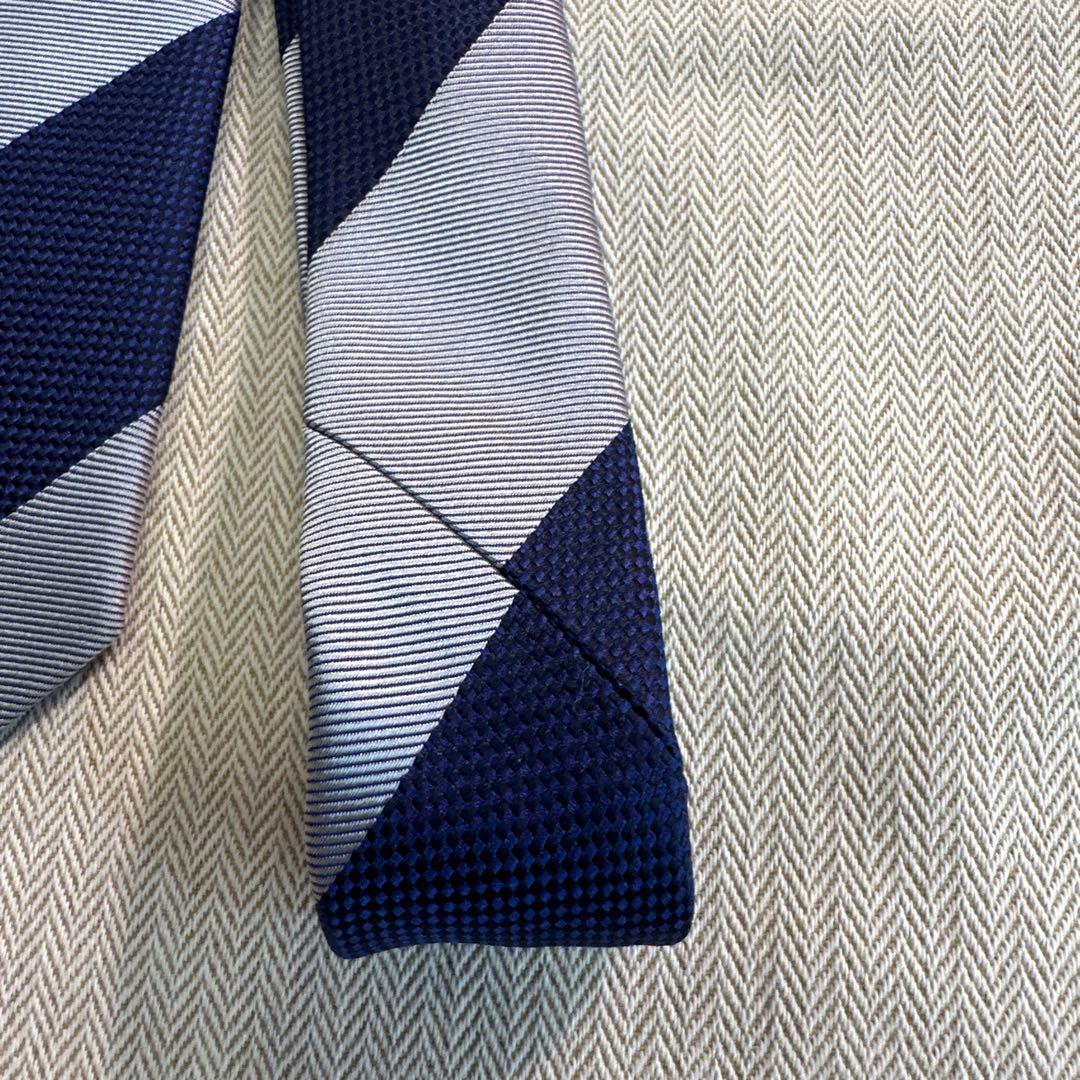 24AW Seaward & Stearn × BEAMS Fストライプネクタイ