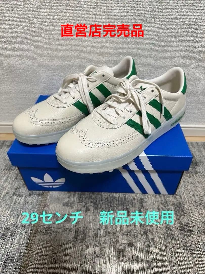 adidas ゴルフシューズ　ホワイト/グリーン