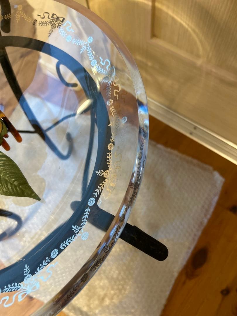 バリ雑貨　ガラス製フラワーボール　ガラス水鉢　水盤