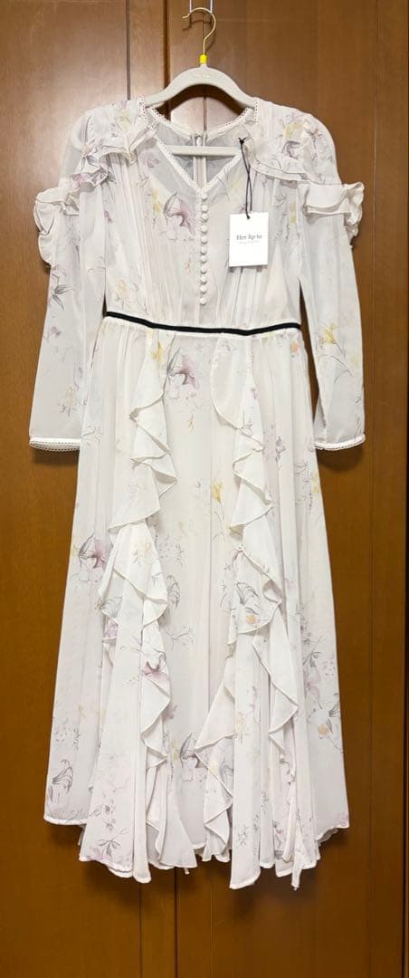 ワンピース Isette Floral Chiffon Dress light petale
