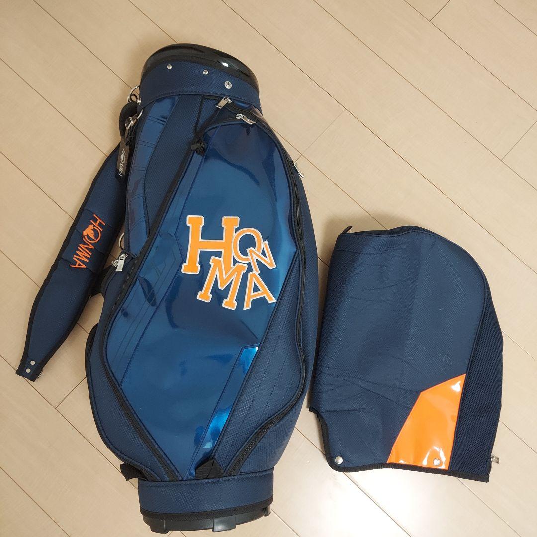 HONMA ホンマ キャディバッグ ネイビー/オレンジ ★美品