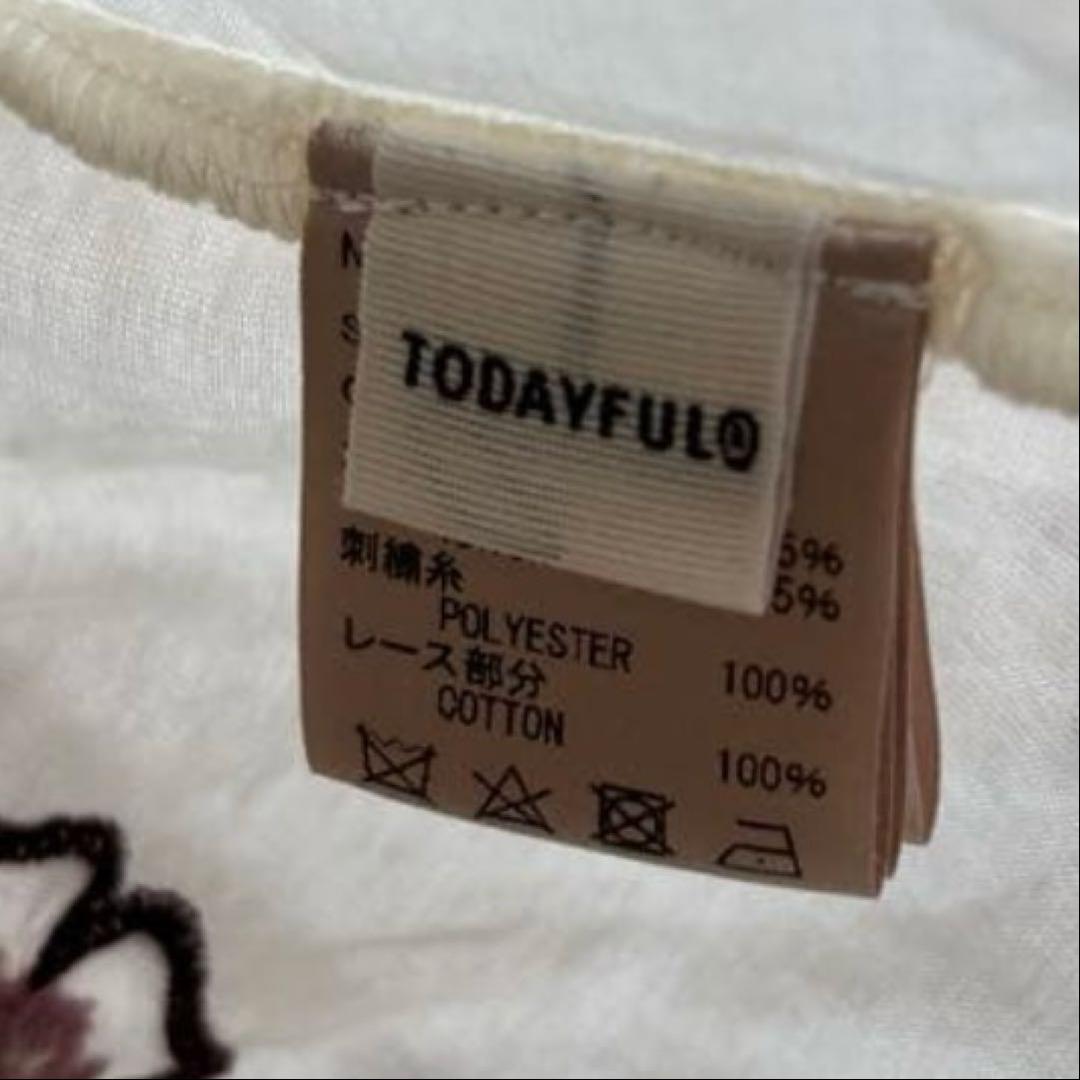 todayful パッチワークシャツ