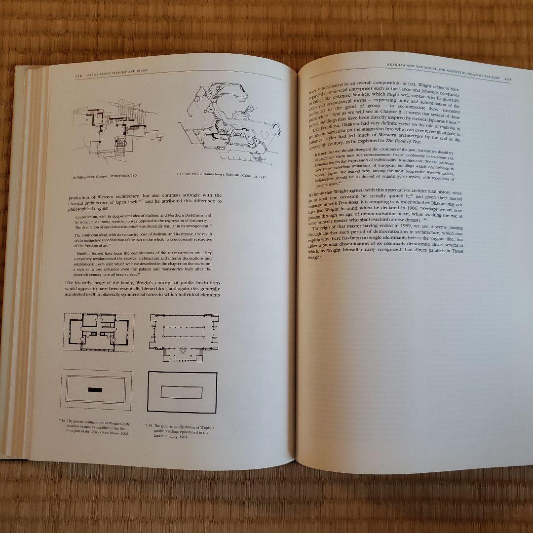 フランク ロイド ライトと日本文化　原書(英語)、日本語版 2冊セット