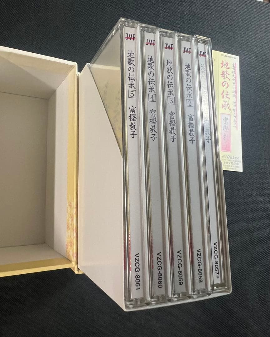 「地歌の伝承 生田流九州系川瀬派 昔から今へ」富樫教子 CD5枚・4枚未開封 帯